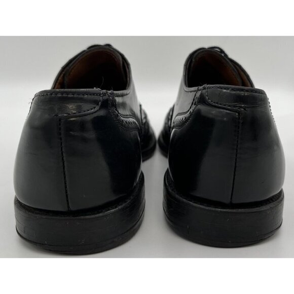 Allen Edmonds Lloyd Black Leather Wingtip Brogue Oxford Dress Shoe Mens 10.5 D main image 6